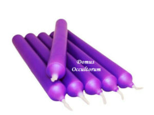 Candela Stilo (cilindrica) Viola Colore Pieno