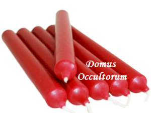 Candela Stilo (cilindrica) Rossa Colore Pieno