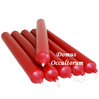 Candela Stilo (cilindrica) Rossa Colore Pieno