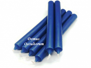 Candela Stilo (cilindrica) Blu Colore Pieno