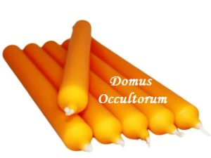 Candela Stilo (cilindrica) Arancione Colore Pieno