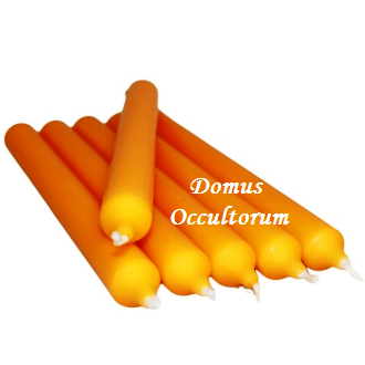 Candela Stilo (cilindrica) Arancione Colore Pieno