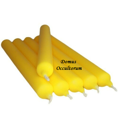 Candela Stilo (cilindrica) Gialla Colore Pieno