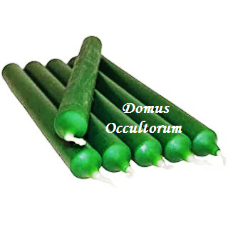 Candela Stilo (cilindrica) Verde Colore Pieno