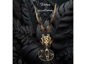 Teschio Capriolo Candelabro Lucifero