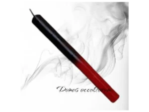 Candela Stilo Nero/Rosso 15 cm