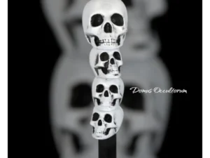 Bastone da passeggio 4 Teschi Bianchi